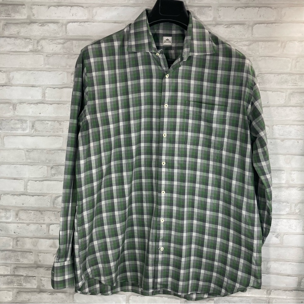 Peter Millar Long Sleeve 100% Cotton Long Sleeve Shirt Size Extra Large